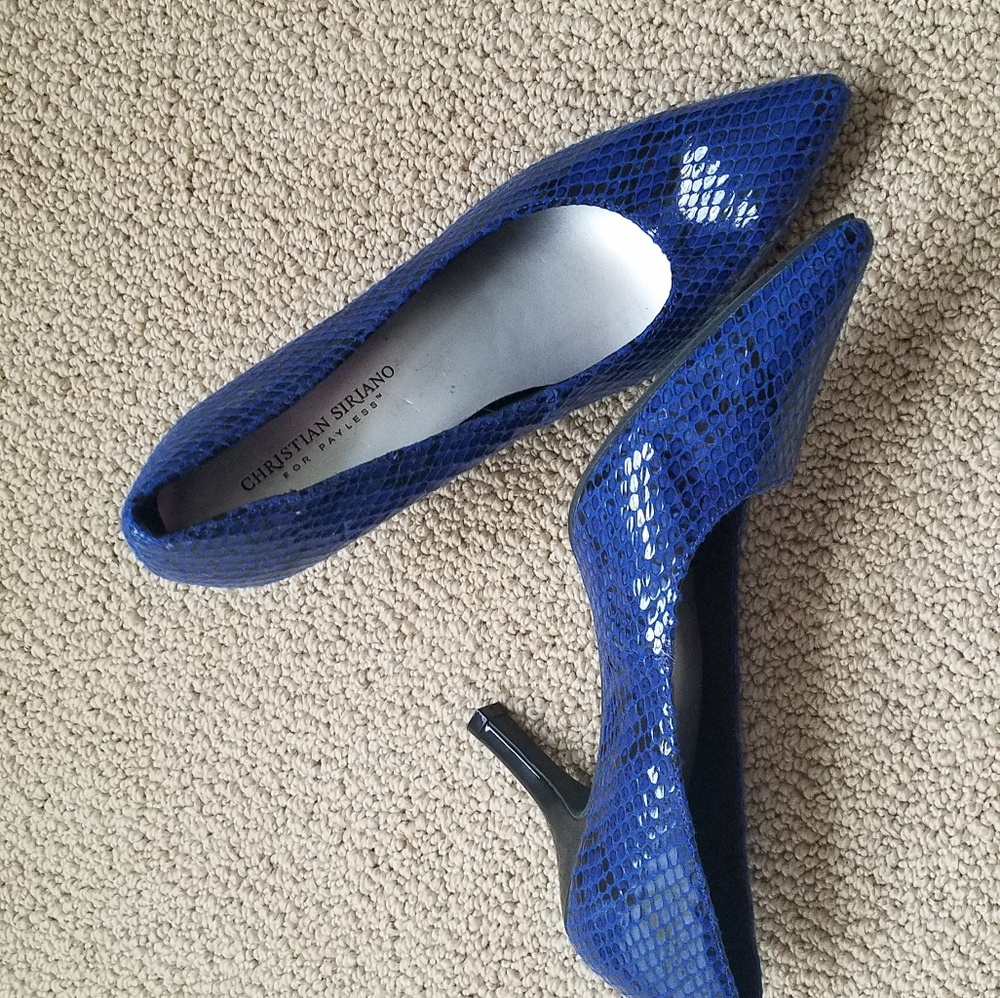 SEXY Snakeskin Heels CHRISTIAN SIRANO FOR PAYLESS